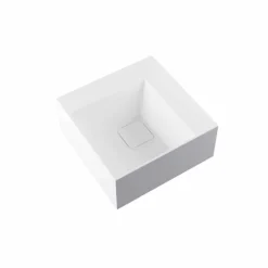 Lavabo da appoggio quadrato di moderno design fatto in Italia, Lavis