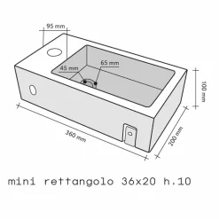 Lavabo da Appoggio rettangolare in Onice Bintan, design e stile