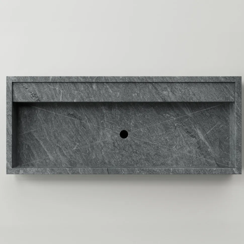Lavabo da Appoggio Rettangolare in Gres Porcellanato Made in Italy - Cervia