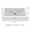 Lavabo da Appoggio rettangolare in Pietra Naturale Nera Giacarta, design e stile
