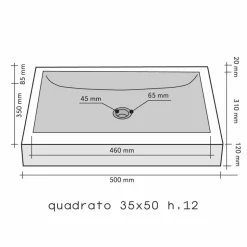 Lavabo da Appoggio rettangolare in Pietra Naturale Nera Giacarta, design e stile