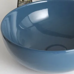 Lavabo da Appoggio Tondo in Ceramica Lucida L 40 Made in Italy - Chicco