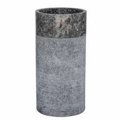 Lavabo da Bagno Cilindrico Freestanding in Marmo Grigio - Cremino