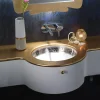 Lavabo da Bagno Incassato in Fire Clay Fuso a Mano Made in Italy - Erioli
