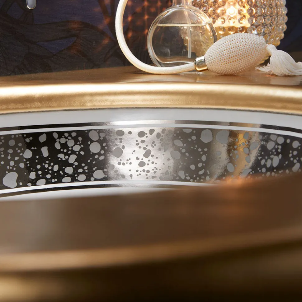 Lavabo da Bagno Incassato in Fire Clay Fuso a Mano Made in Italy - Erioli