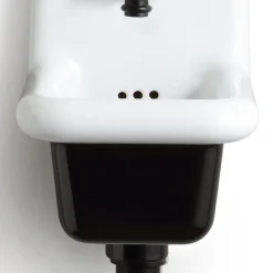 Lavabo da Bagno in Ceramica Bianca e Colorata 26 cm Stile Vintage - Jordan
