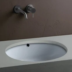 Lavabo da Incasso Sottopiano in Ceramica dal Design Classico - Papavero
