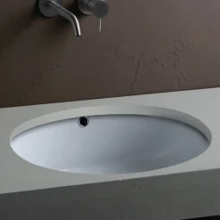 Lavabo da Incasso Sottopiano in Ceramica dal Design Classico - Papavero