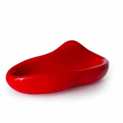 Lavabo dal design moderno rosso Scad, made in Italy