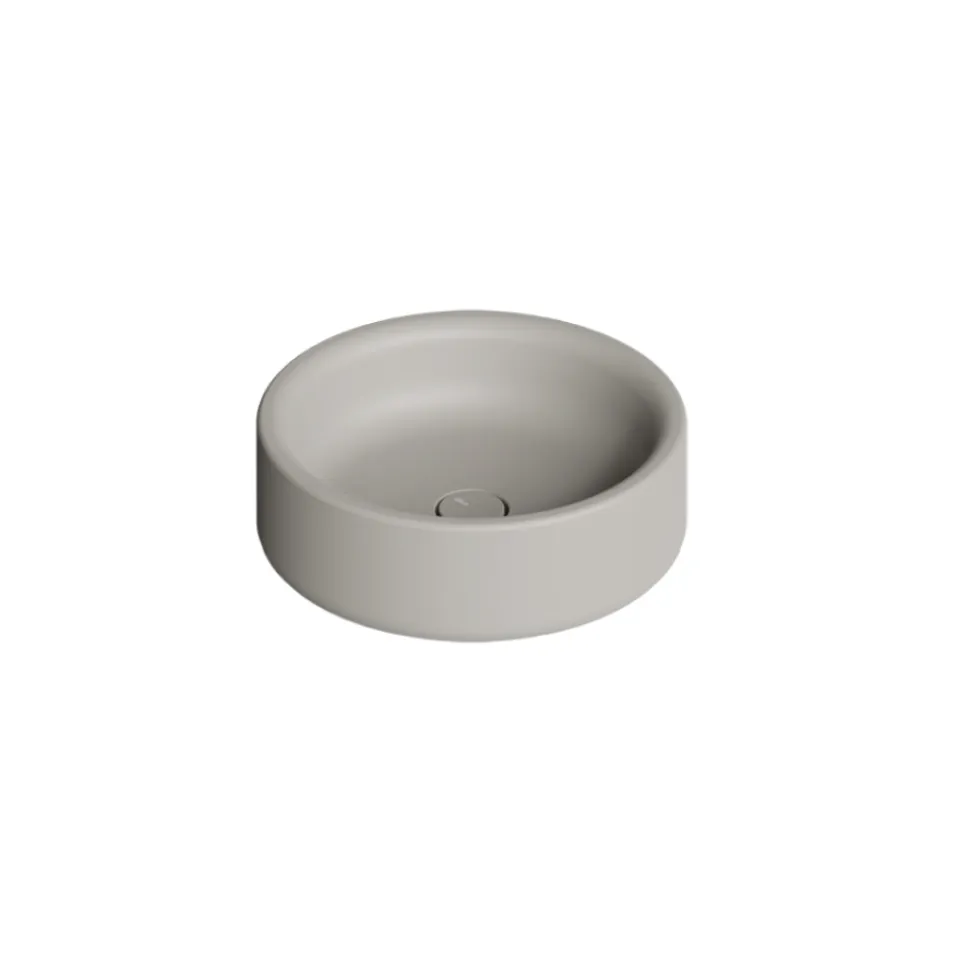 Lavabo Diametro 42 cm da Appoggio in Ceramica Made in Italy - Ragazza