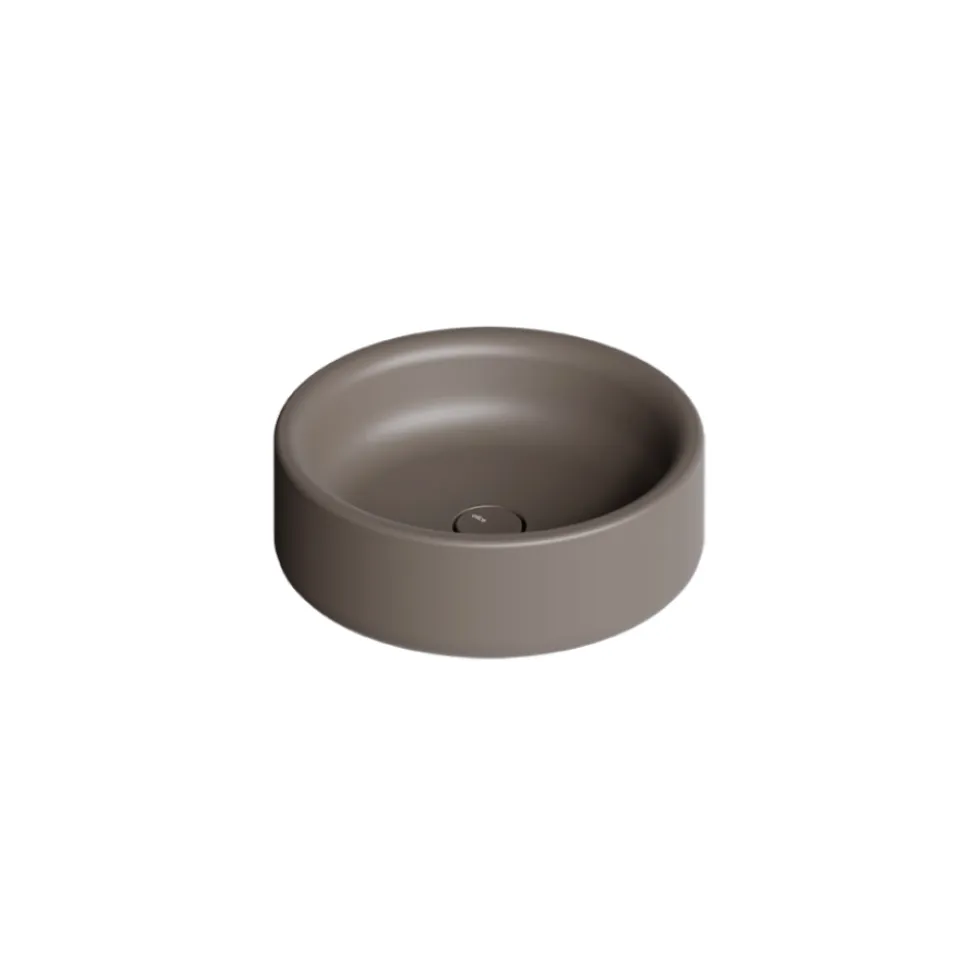 Lavabo Diametro 42 cm da Appoggio in Ceramica Made in Italy - Ragazza