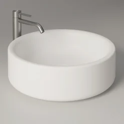 Lavabo Diametro 42 cm da Appoggio in Ceramica Made in Italy - Ragazza