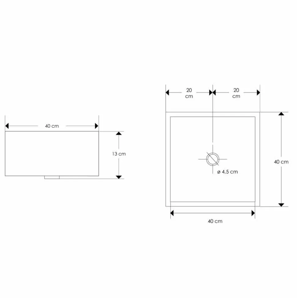 Lavabo di Design da Appoggio con Piastra in Resina - Duca