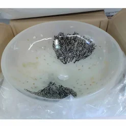 Lavabo di Design da Appoggio in Resina con Inserti in Corallo - Salvatore