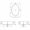 Lavabo di design da appoggio in ceramica bianco made in italy Oscar