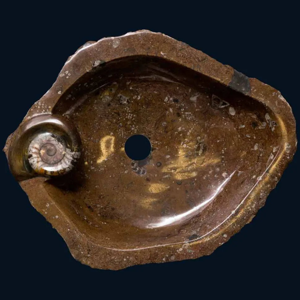 Lavabo di design in marmo da incasso / da appoggio Samir, pezzo unico