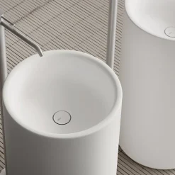 Lavabo Freestanding da Appoggio in Ceramica Made in Italy - Ragazza