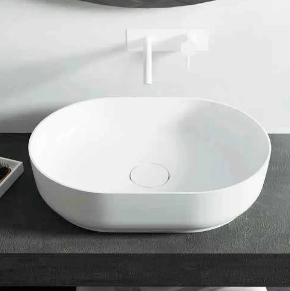 Lavabo freestanding di design da bagno fatto in Italia Dalmine Medium