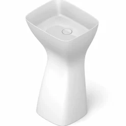 Lavabo freestanding in ceramica moderno realizzato in Italia, Firmino
