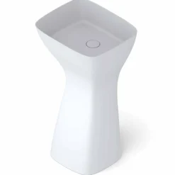 Lavabo freestanding in ceramica moderno realizzato in Italia, Firmino