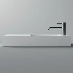 Lavabo in Ceramica Bianca o Colorata Made in Italy dal Design Moderno - Act