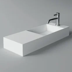 Lavabo in Ceramica Bianca o Colorata Made in Italy dal Design Moderno - Act