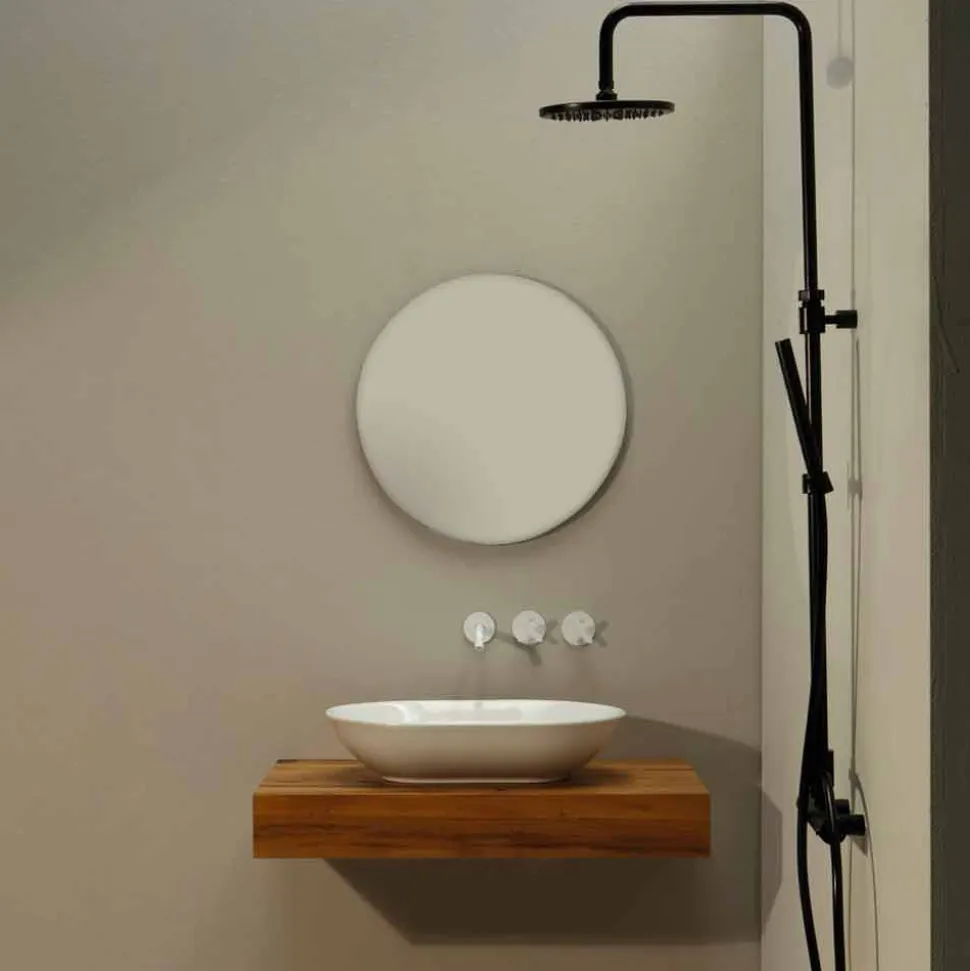 Lavabo in ceramica di design moderno da appoggio made in Italy