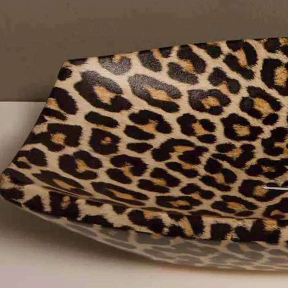 Lavabo in ceramica ghepardo da appoggio di design made in Italy Laura