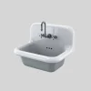 Lavabo in ceramica rettangolare con parte inferiore colorata Jordan