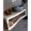 Lavabo in Pietra di Fiume da Appoggio Lavorato Artigianalmente - Aurea