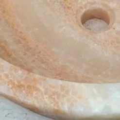 Lavabo in pietra naturale da appoggio Ana di design, fatto a mano