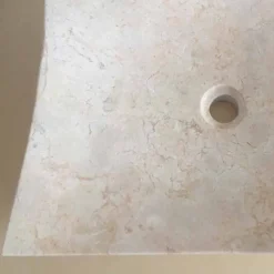Lavabo in pietra naturale di design bianco Love, pezzo unico