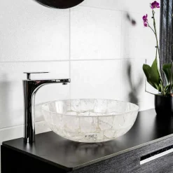Lavabo in Pietra per Bagno da Appoggio di Design – Baceno
