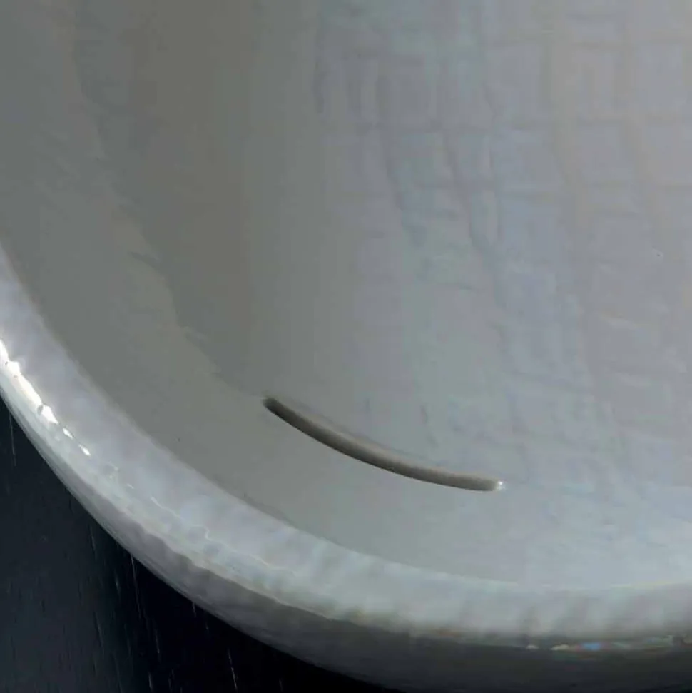 Lavabo madreperla da appoggio di moderno design made Italy Glossy