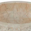 Lavabo moderno da appoggio in pietra naturale bianca Lola, pezzo unico