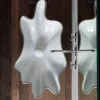 Lavabo moderno da appoggio in ceramica bianco fatto in Italia Rayan