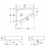 Lavabo moderno da appoggio in ceramica oro fatto in Italia Sofia