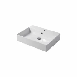 Lavabo Monoforo da Appoggio o Parete in Ceramica Colarata Leivi