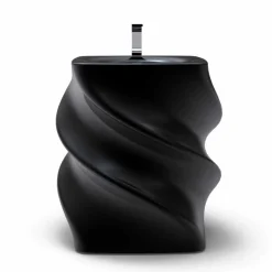 Lavabo nero freestanding design moderno Twist made in Italy