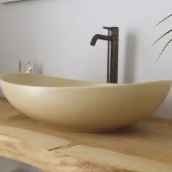 Lavabo Ovale da Appoggio in Ceramica L 60 cm Realizzato in Italia - Jumper