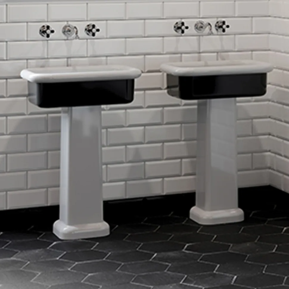 Lavabo per il Bagno Soprapiano Forma Rettangolare in Ceramica - Holly