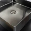 Lavabo Quadrato da Appoggio in Acciaio Inox in Diverse Finiture - Calendula