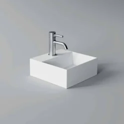 Lavabo Quadrato o Rettangolare di Design Moderno in Ceramica Made in Italy - Act