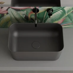 Lavabo Realizzato in Ceramica Disponibile in Diversi Colori Made in Italy - Cesta