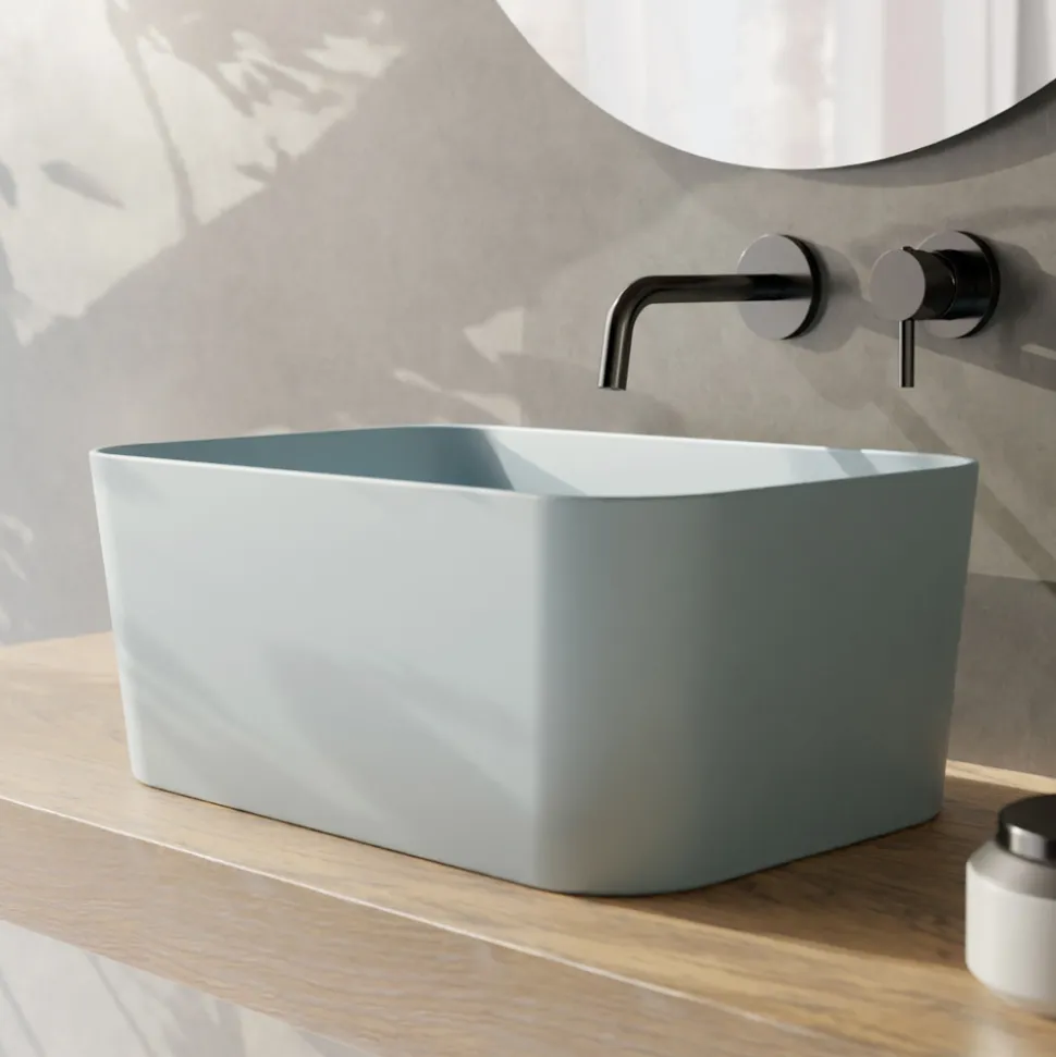 Lavabo Realizzato in Ceramica Disponibile in Diversi Colori Made in Italy - Cesta