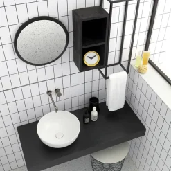 Lavabo Rotondo da Appoggio in Ceramica Colorata L 40 cm - Chicco