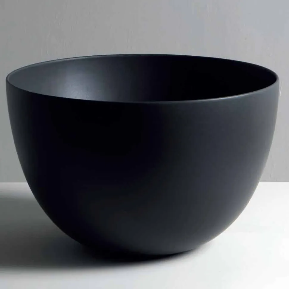 Lavabo rotondo da appoggio in ceramica bianca o colorata Star Round50