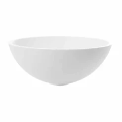 Lavabo Rotondo da Appoggio in Resina Finitura Bianco Ottico - Circle