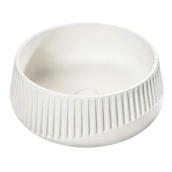 Lavabo Rotondo da Appoggio Realizzato in Cemento e Resina - Ibisco