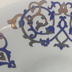 Lavabo Semincasso con Decori Blu Cobalto e Oro o Oro Made in Italy - Capatosta